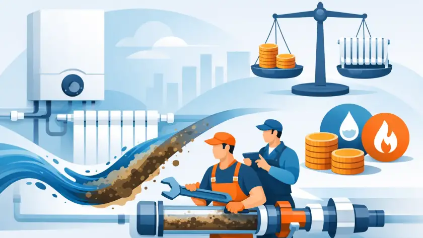 Fűtési rendszer átmosás ára - mitől függ?