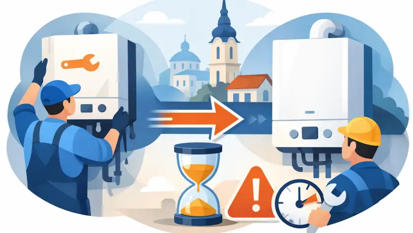 Gyors kazáncsere Kecskeméten: mikor sürgős?