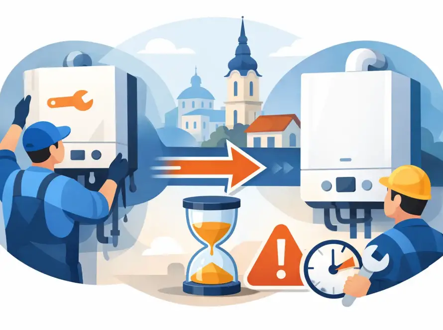 Gyors kazáncsere Kecskeméten: mikor sürgős?