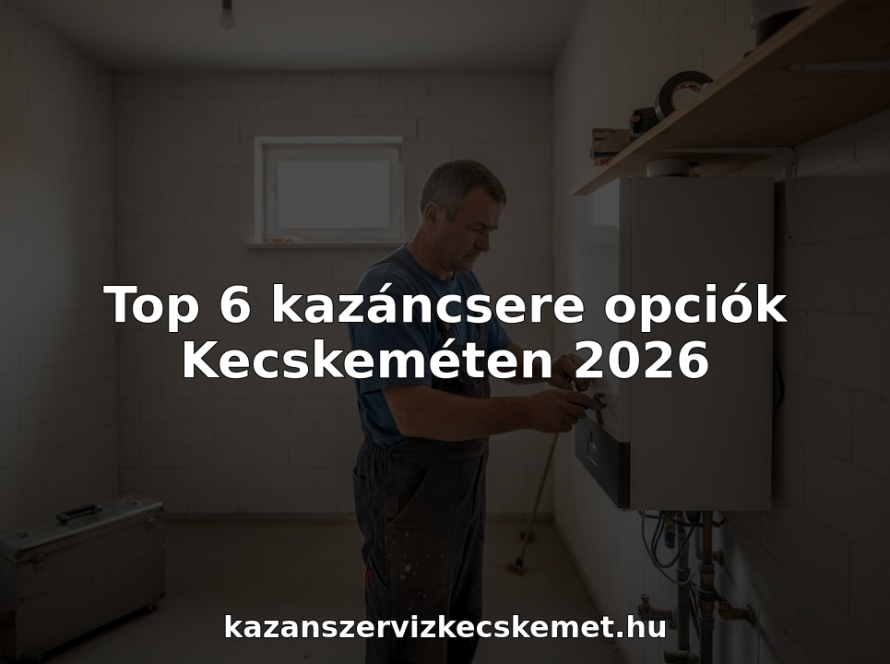 A szerelő új kazánt szerel be egy családi házban.