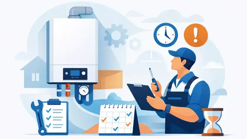 Kazán karbantartás gyakorisága: mikor kell?