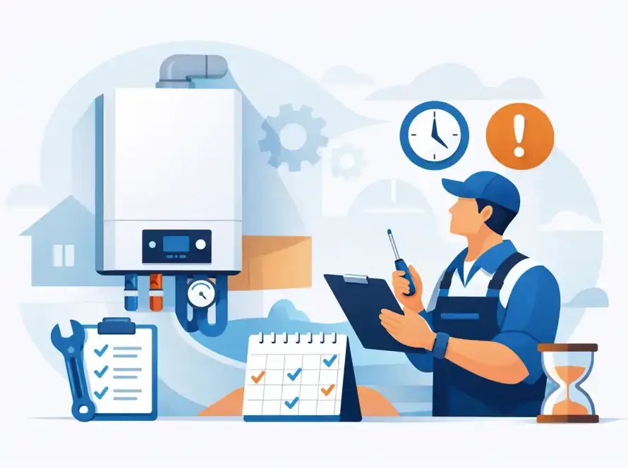 Kazán karbantartás gyakorisága: mikor kell?