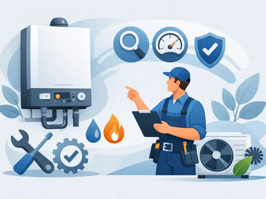 Legfontosabb kazánkarbantartási ellenőrzési pontok