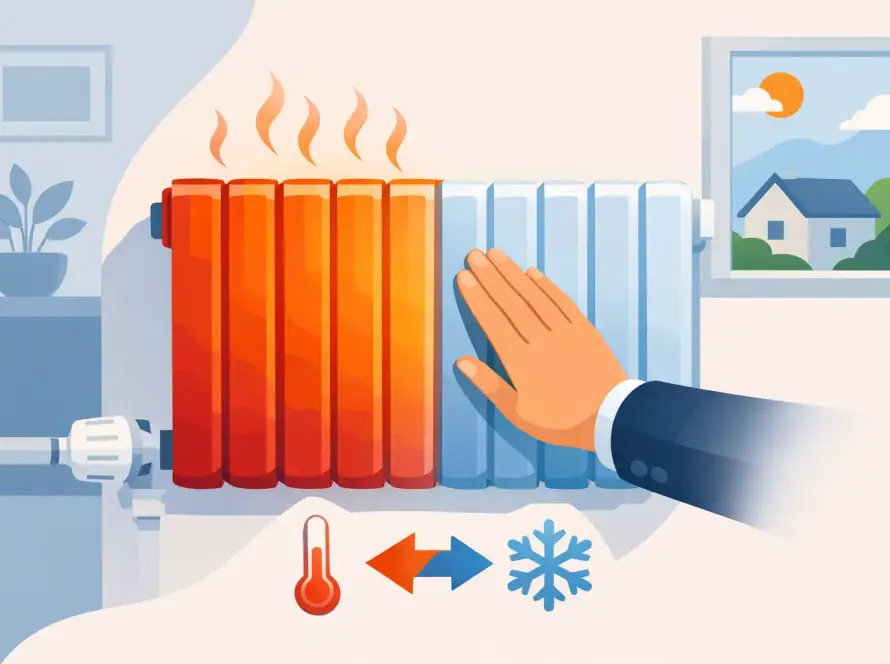 Radiátor nem melegszik fel teljesen?