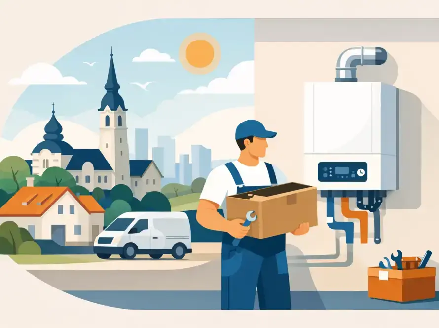 Új kazán beszerzése és beüzemelése Kecskeméten