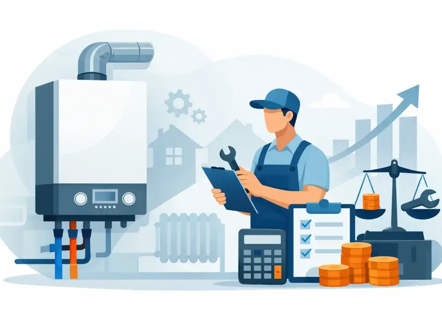 Új kazán beüzemelés ára: mi befolyásolja?